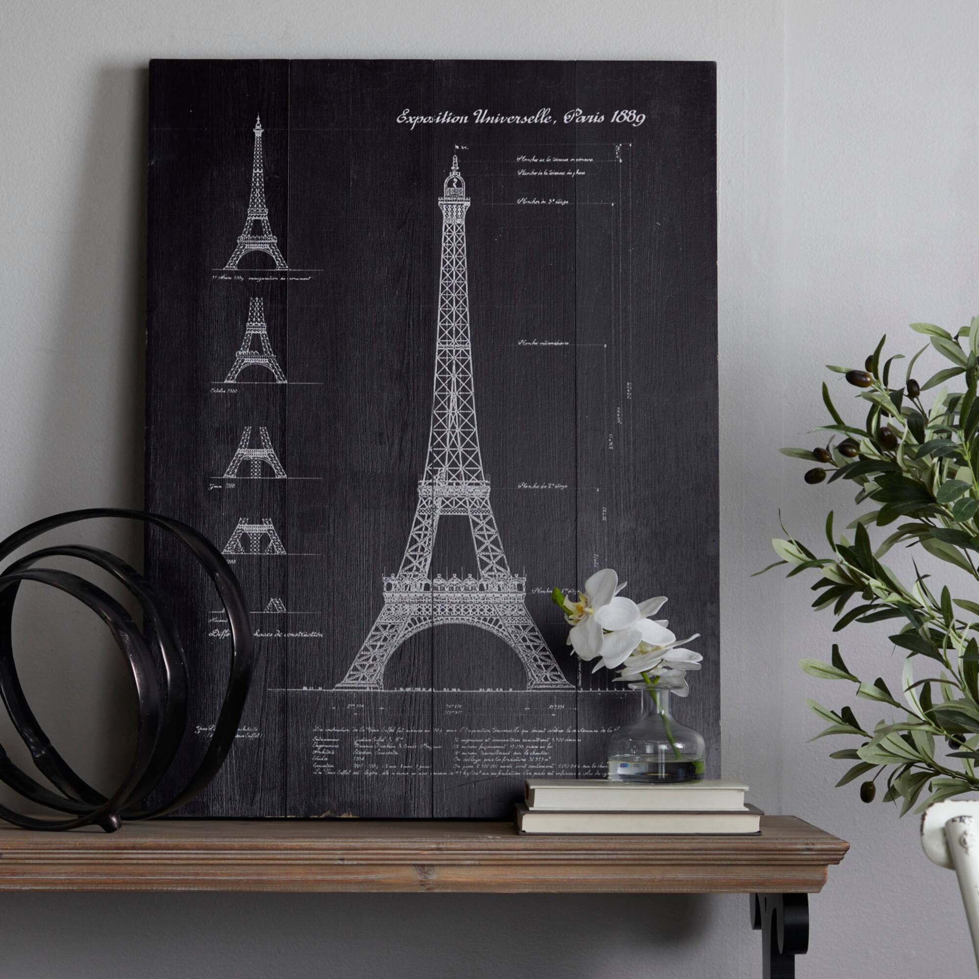 Black Wood Coastal Wall Decor, 24" x 2" x 32"
